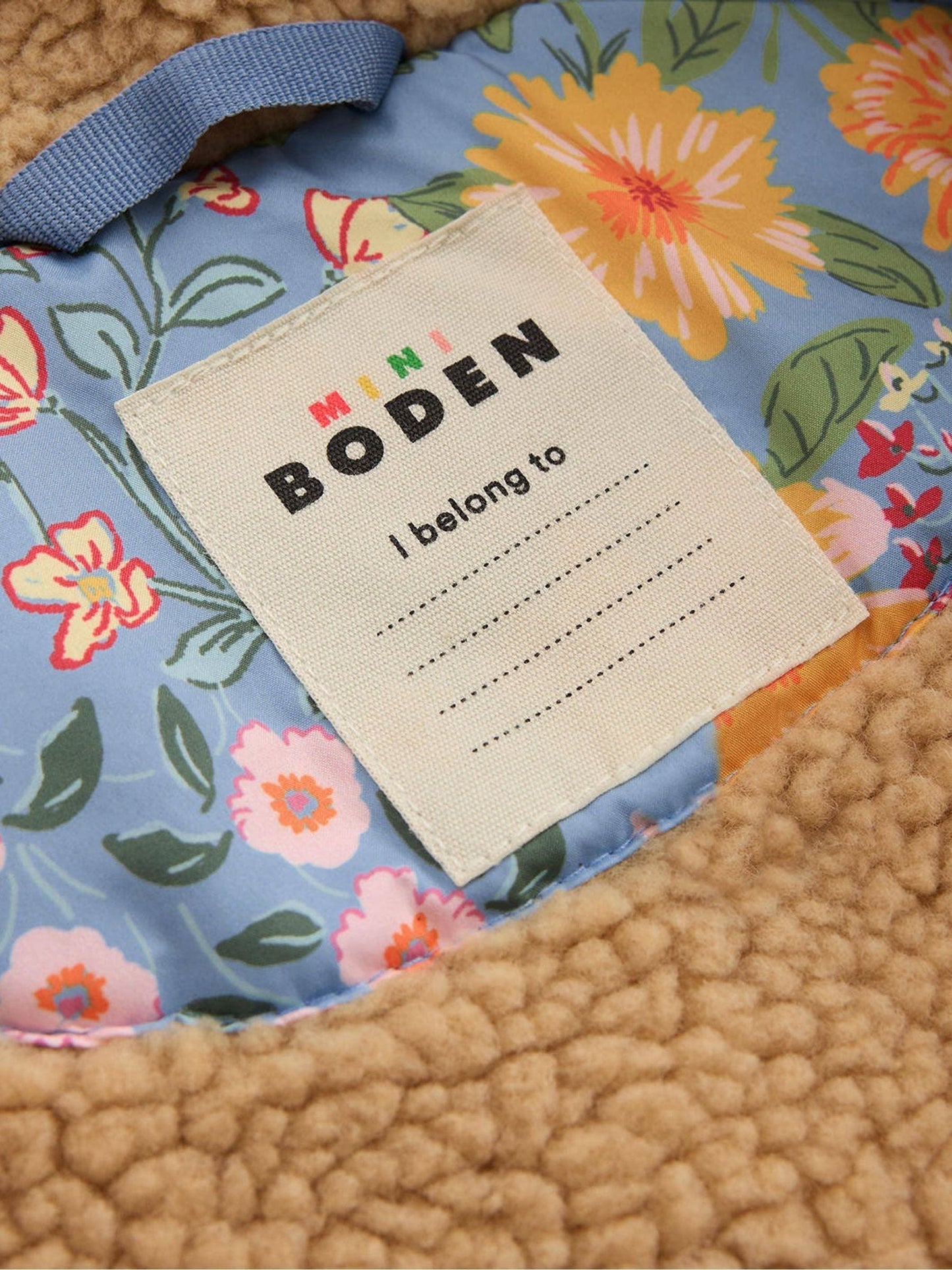 Dsiney Kidz - Boden Blue Borg Padded Jacket image 4
