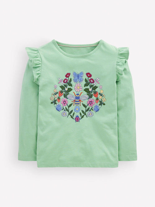 Dsiney Kidz - Boden Green Long Sleeve Superstitch T-Shirt image 1