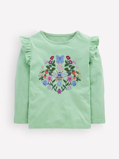 Dsiney Kidz - Boden Green Long Sleeve Superstitch T-Shirt image 1