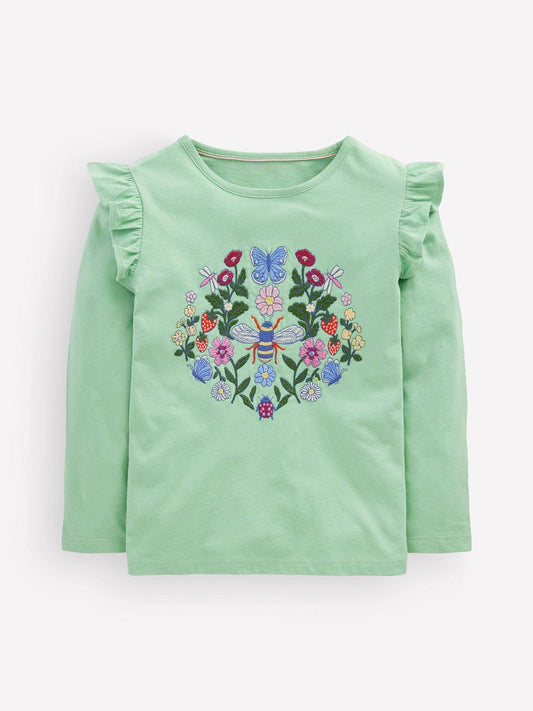 Dsiney Kidz - Boden Green Long Sleeve Superstitch T-Shirt image 1