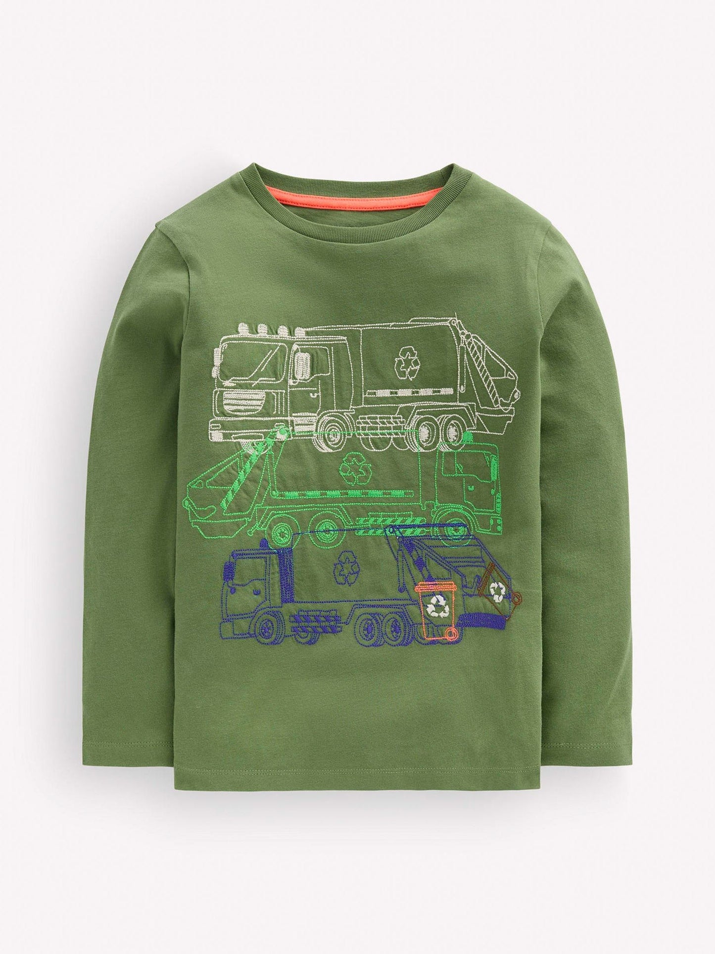 Dsiney Kidz - Boden Green Linear Stitch T-Shirt image 2