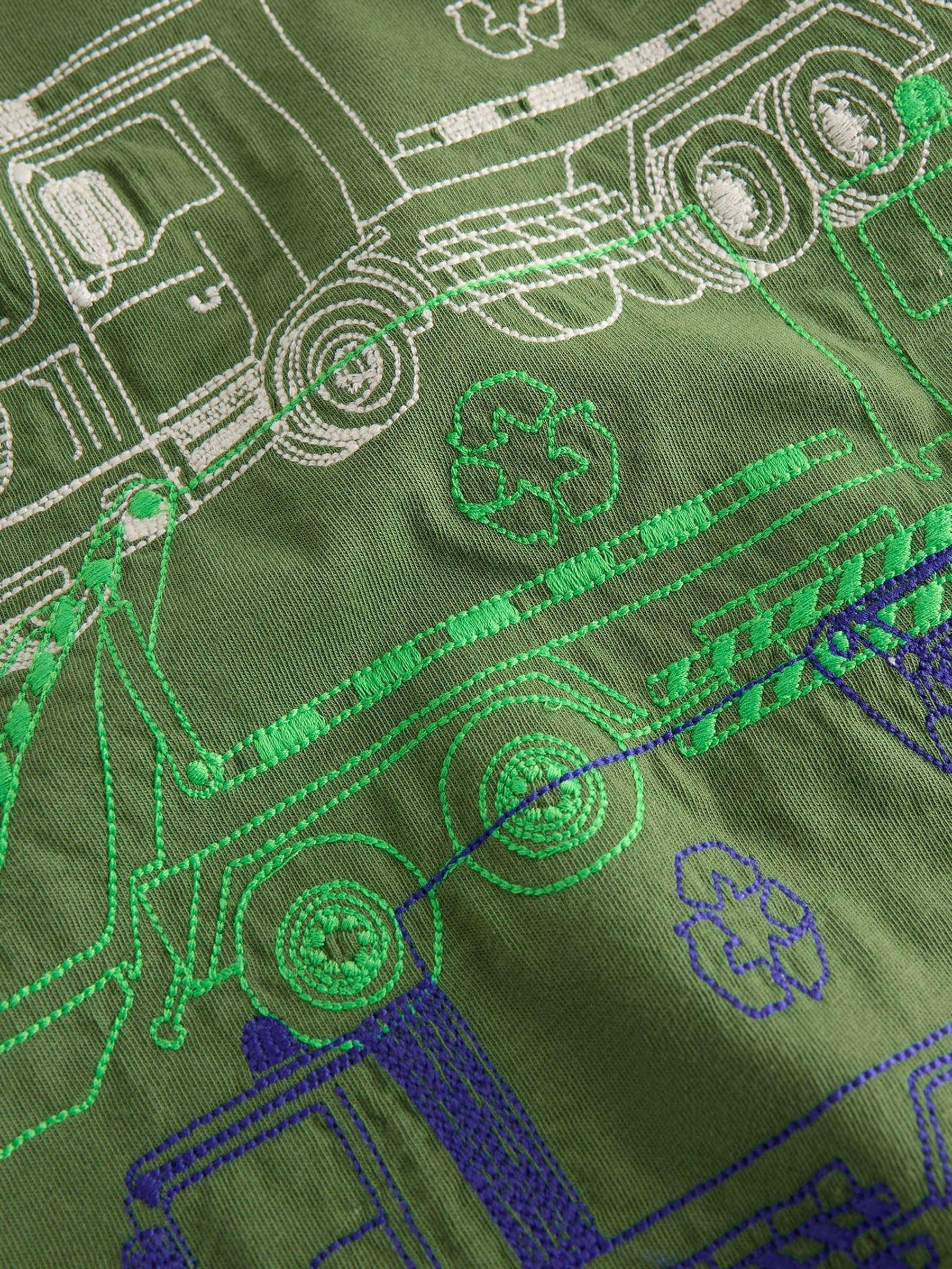 Dsiney Kidz - Boden Green Linear Stitch T-Shirt image 4