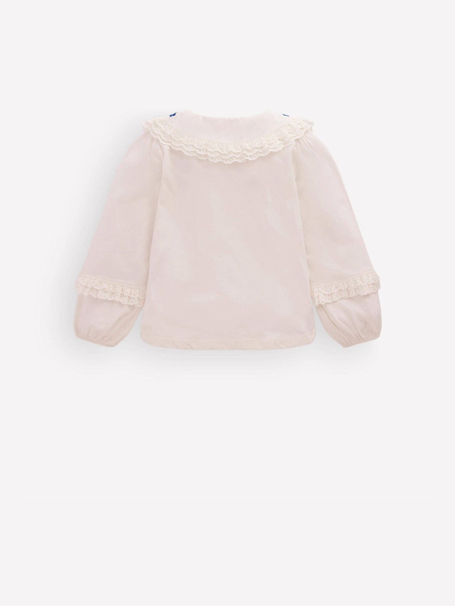 Dsiney Kidz - Boden Cream Broderie Collar Jersey Top image 2