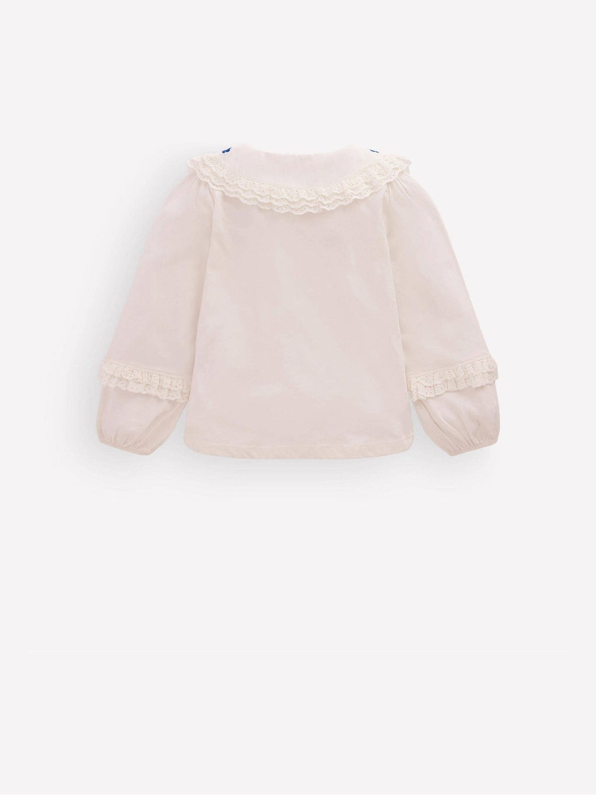 Dsiney Kidz - Boden Cream Broderie Collar Jersey Top image 2