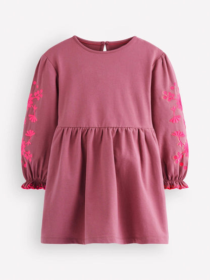Dsiney Kidz - Boden Pink Embroidered Sleeve Dress image 1