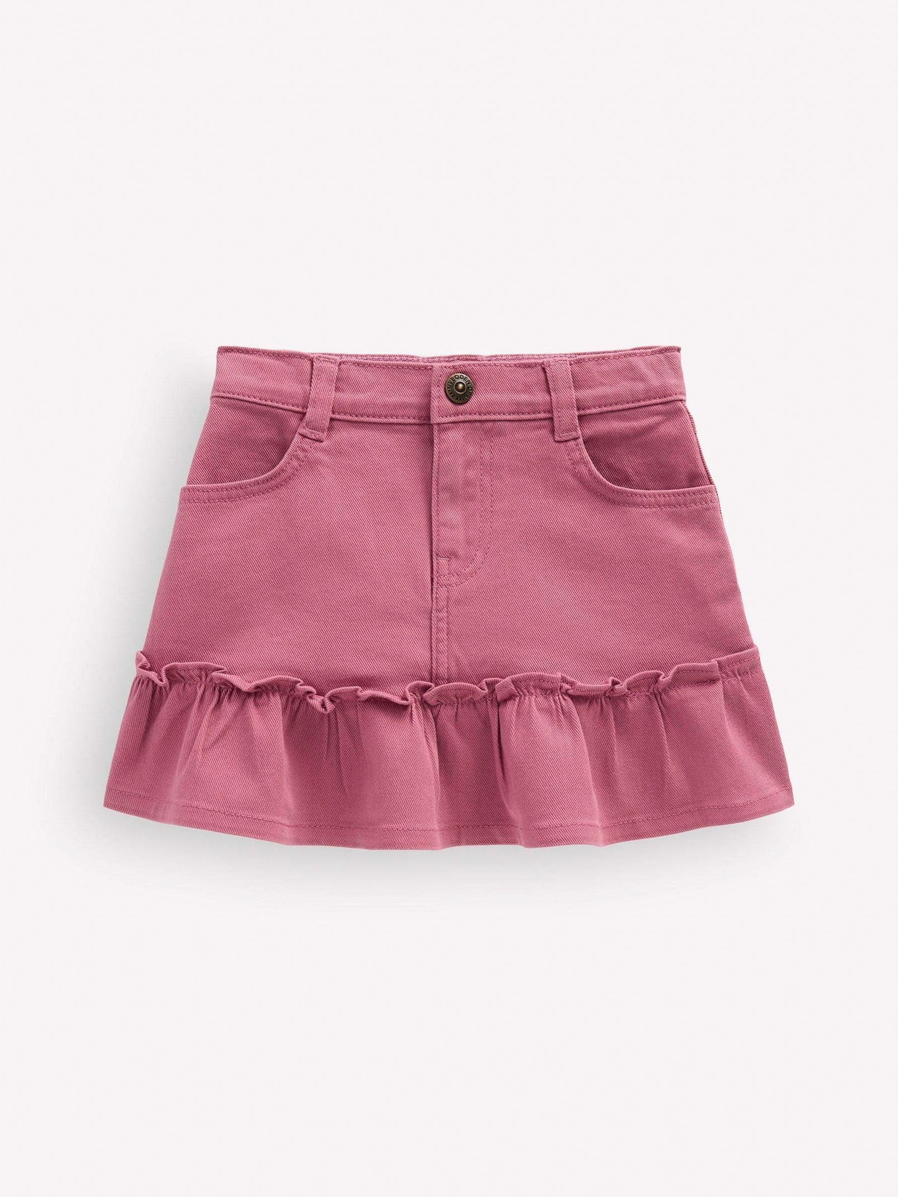Dsiney Kidz - Boden Pink Frill Hem Denim Skirt image 1