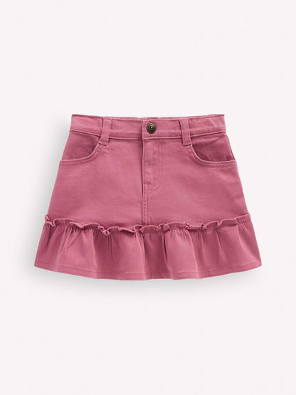 Dsiney Kidz - Boden Pink Frill Hem Denim Skirt image 1
