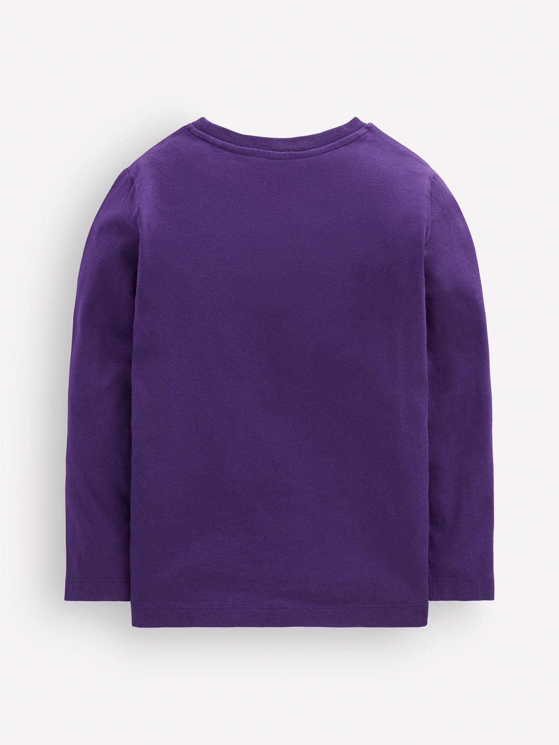 Dsiney Kidz - Boden Purple Halloween Long Sleeve Appliqué T-Shirt image 3