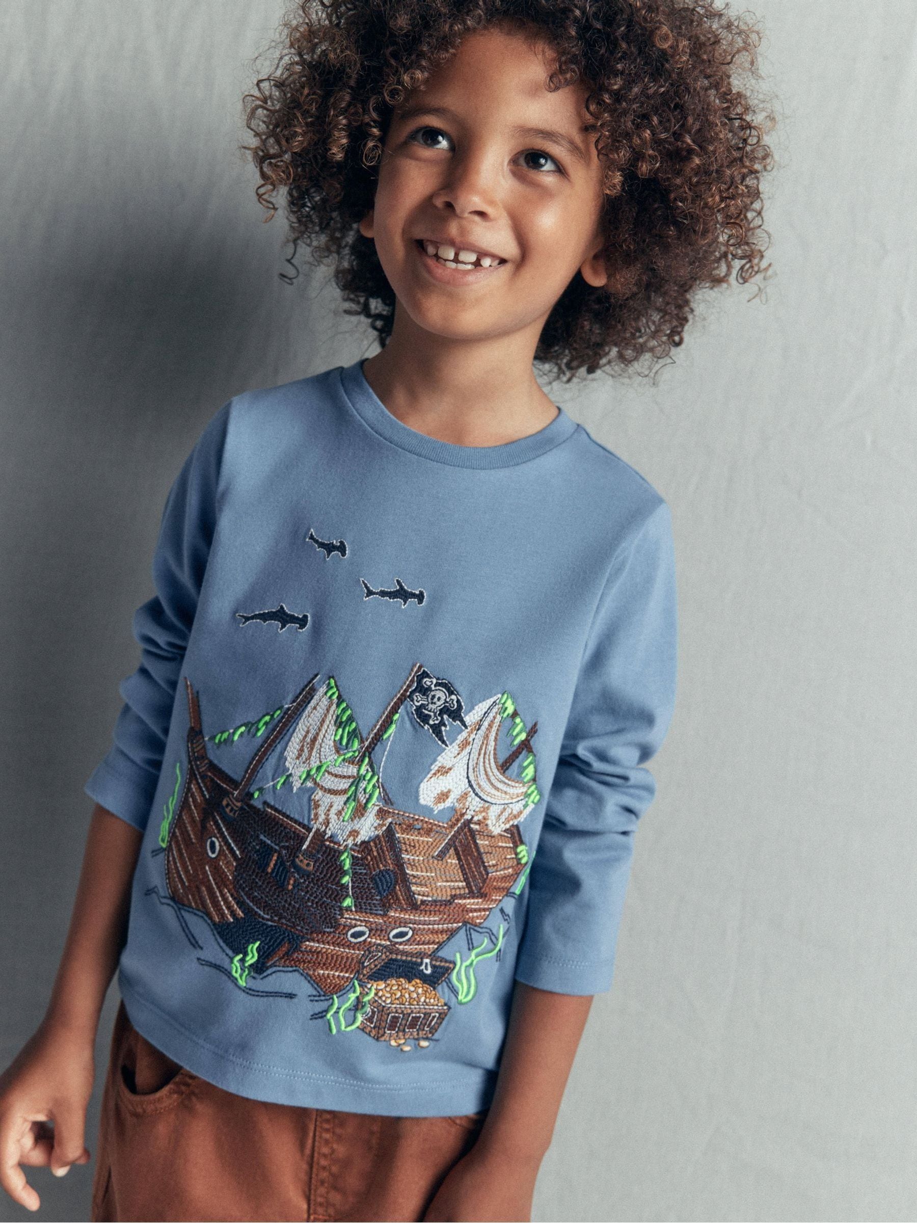 Dsiney Kidz - Boden Blue Glow Superstitch T-Shirt image 1