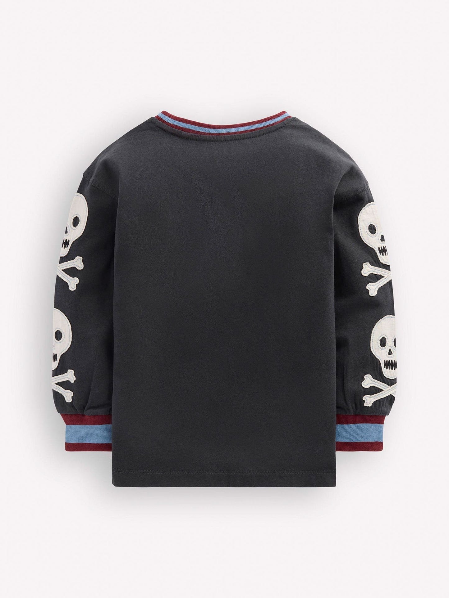 Dsiney Kidz - Boden Grey Skull Sleeved Appliqué T-Shirt image 4