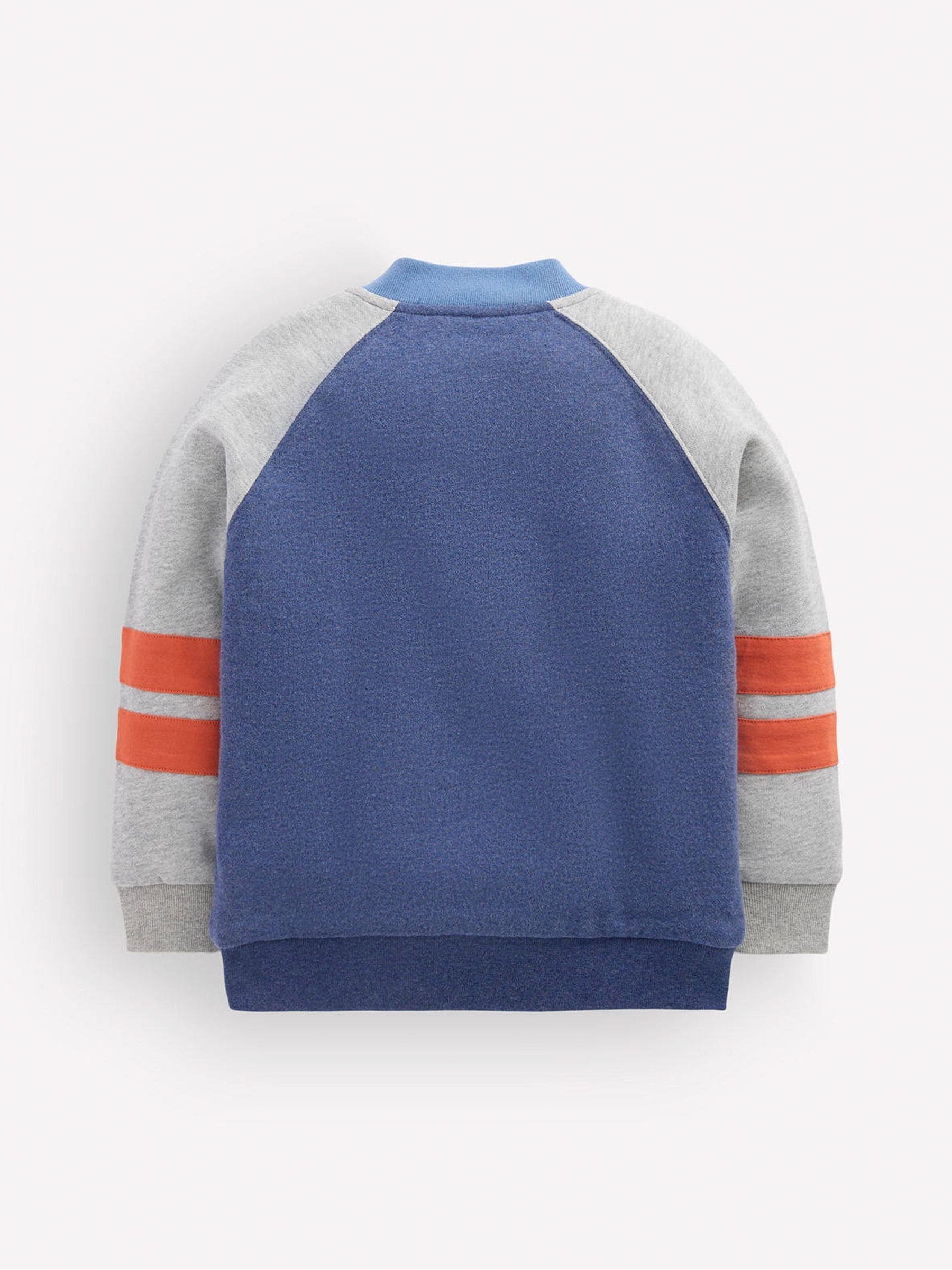Dsiney Kidz - Boden Blue Fleece Lined Bomber Jacket image 2