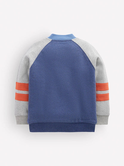 Dsiney Kidz - Boden Blue Fleece Lined Bomber Jacket image 2