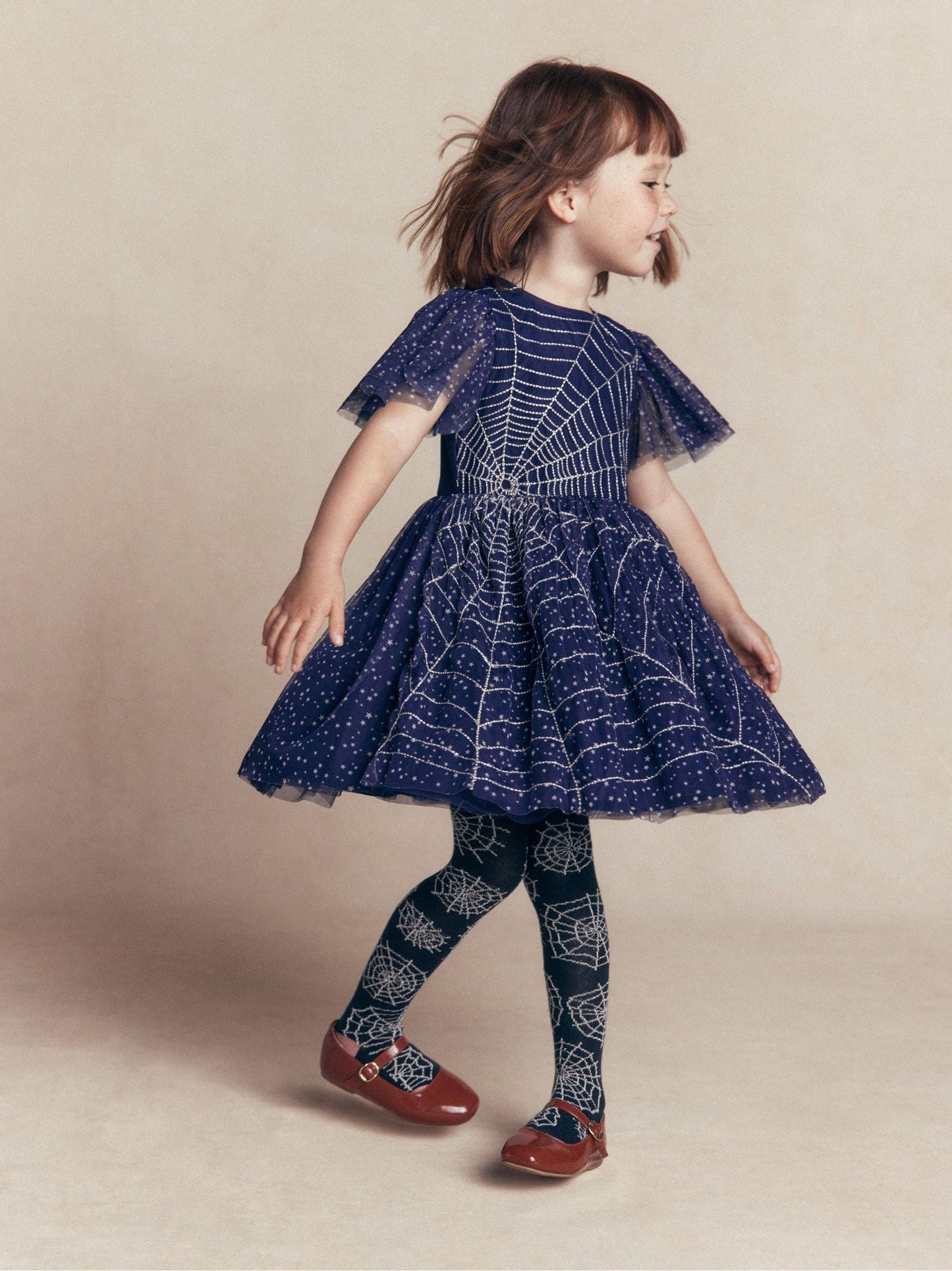 Dsiney Kidz - Boden Blue Halloween Appliqué Tulle Dress image 1