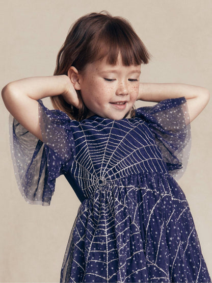 Dsiney Kidz - Boden Blue Halloween Appliqué Tulle Dress image 2