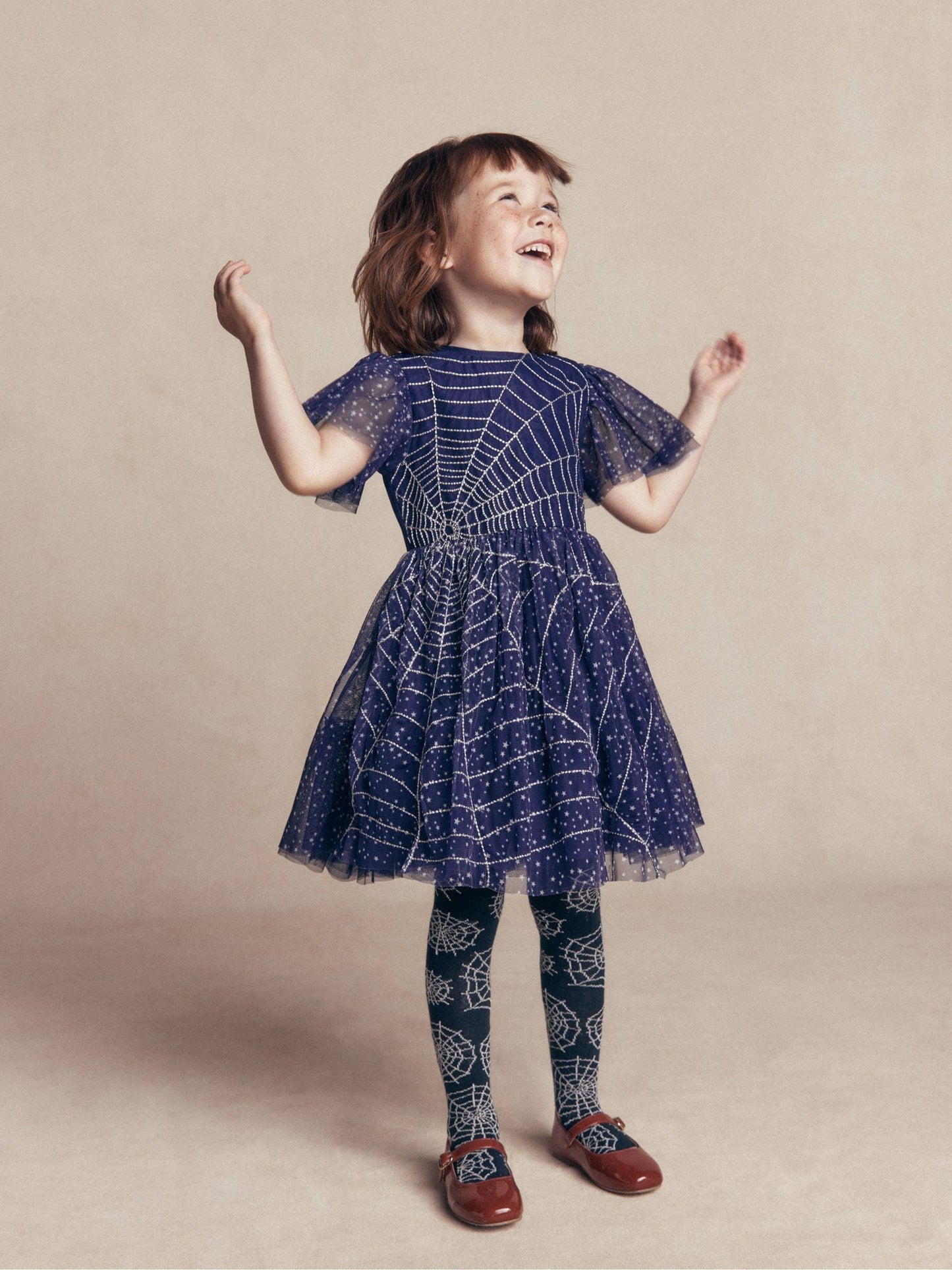 Dsiney Kidz - Boden Blue Halloween Appliqué Tulle Dress image 3