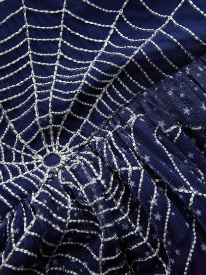 Dsiney Kidz - Boden Blue Halloween Appliqué Tulle Dress image 6