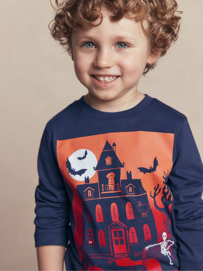 Dsiney Kidz - Boden Blue Long Sleeve Glow T-Shirt image 1