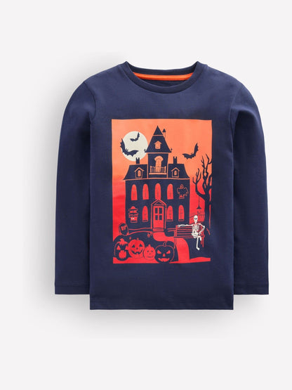Dsiney Kidz - Boden Blue Long Sleeve Glow T-Shirt image 3