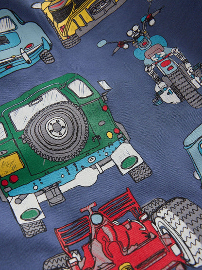 Dsiney Kidz - Boden Blue Front & Back Printed T-Shirt image 3