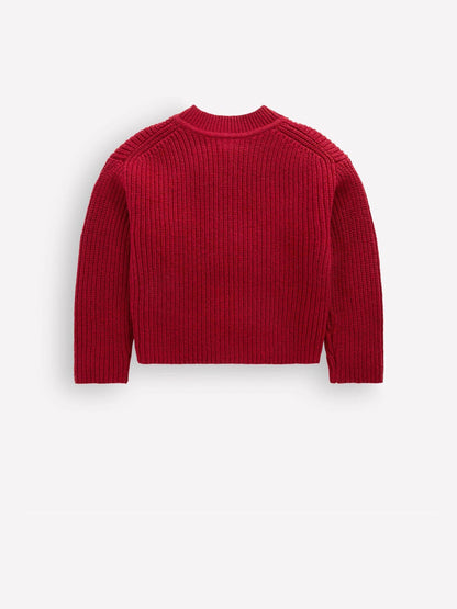 Dsiney Kidz - Boden Red Chunky Everyday Cardigan image 2