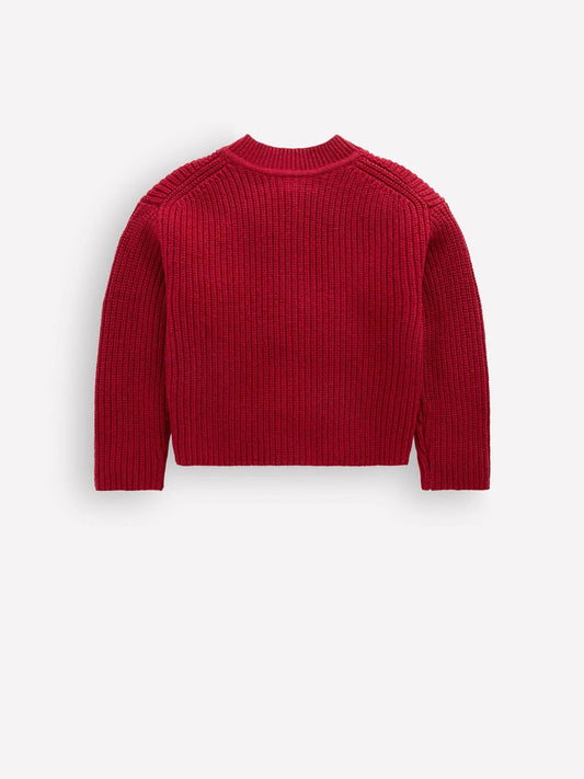 Dsiney Kidz - Boden Red Chunky Everyday Cardigan image 2