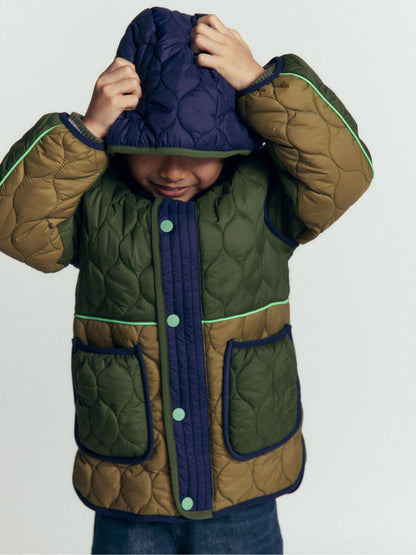 Dsiney Kidz - Boden Green Onion Quilted Coat image 3
