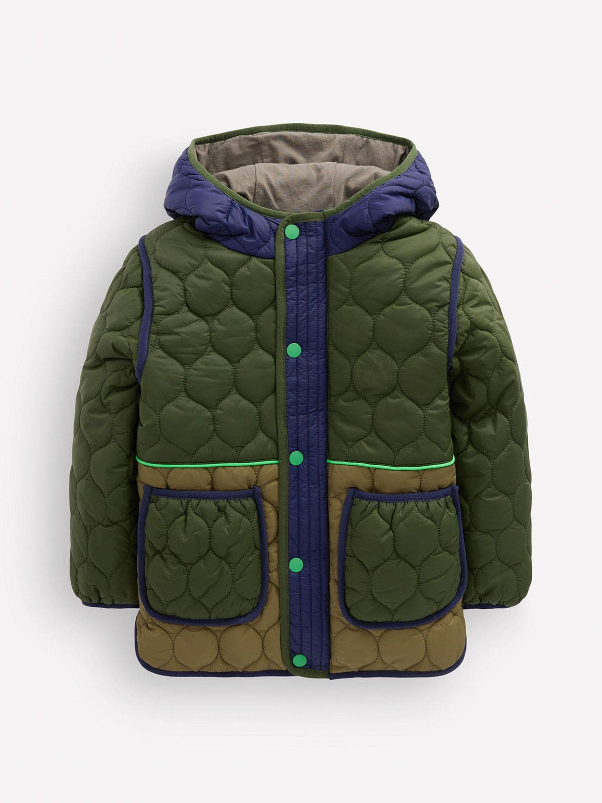 Dsiney Kidz - Boden Green Onion Quilted Coat image 5