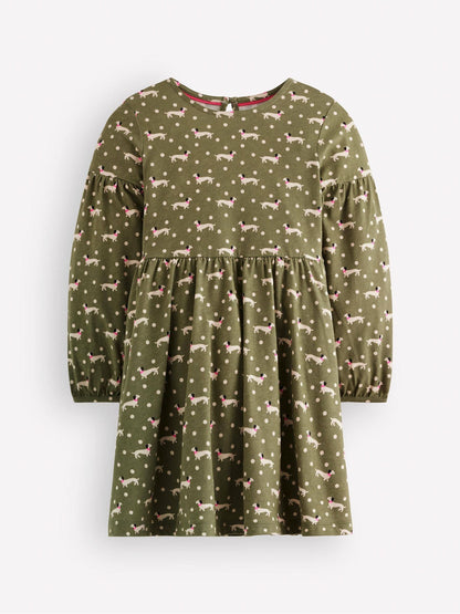 Dsiney Kidz - Boden Green Madeline Blouson Sleeve Dress image 1