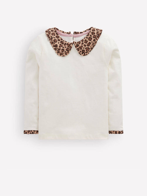 Dsiney Kidz - Boden Cream Collared Breton Jersey Top image 1