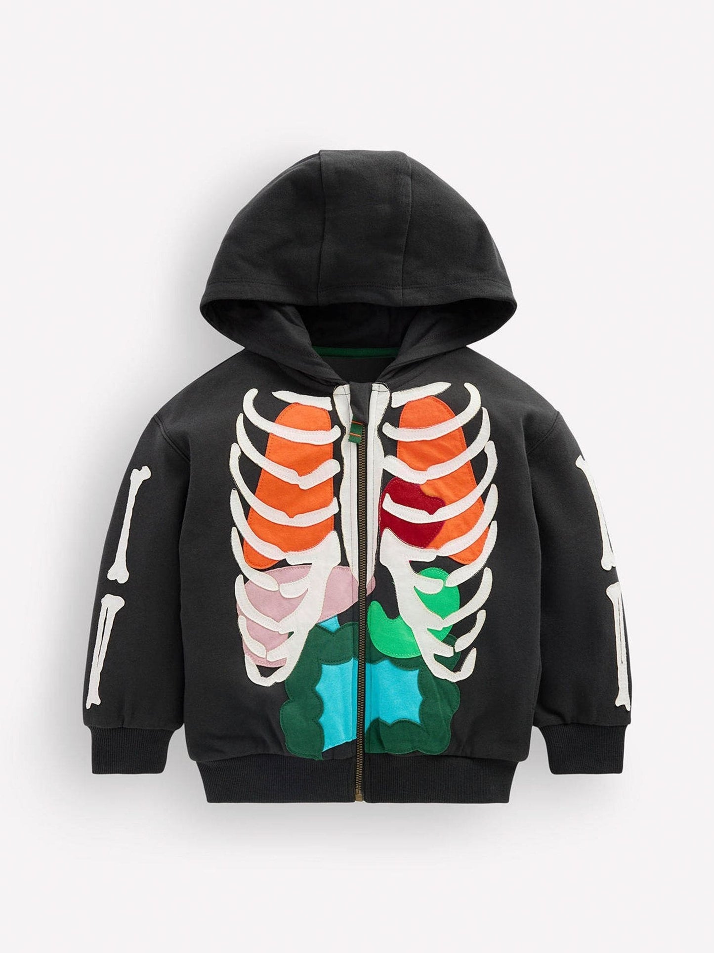 Dsiney Kidz - Boden Grey Skeleton Glow Fun Zip-through Hoodie image 1
