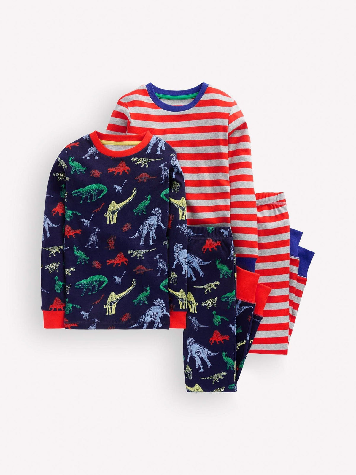 Boden Blue Snug Twin Pack Pyjamas - image 1