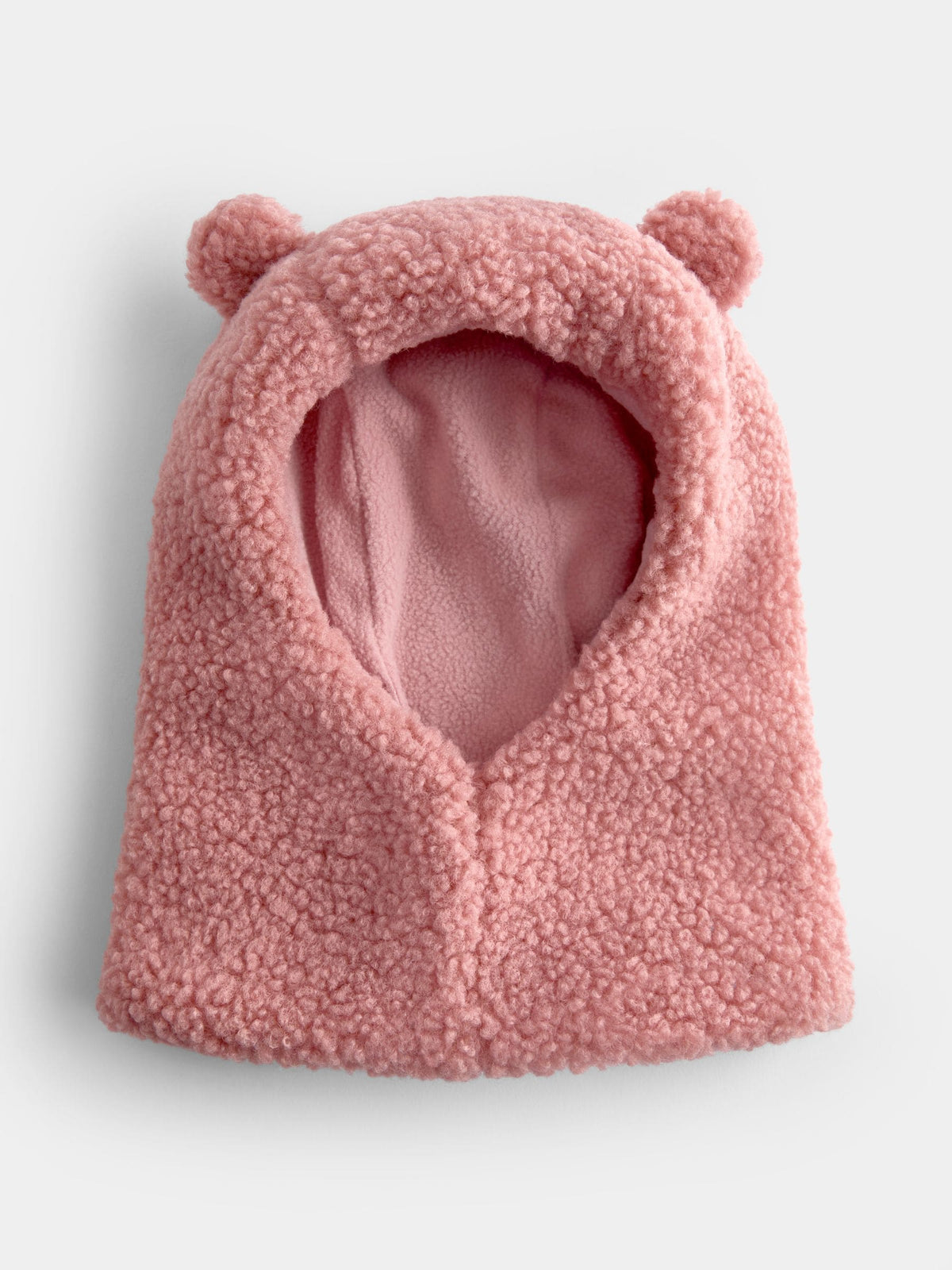 Jojo Maman Bébé Pink Bear Borg Balaclava Hat - image 1