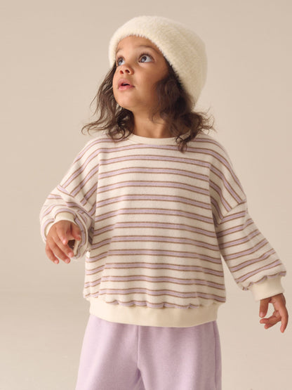 Cream Long Sleeve Top and Wide Leg Trousers Set (3mths-7yrs) - image 2
