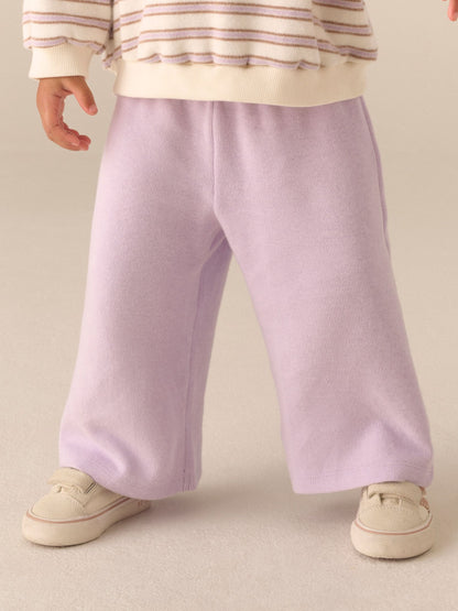Cream Long Sleeve Top and Wide Leg Trousers Set (3mths-7yrs) - image 3