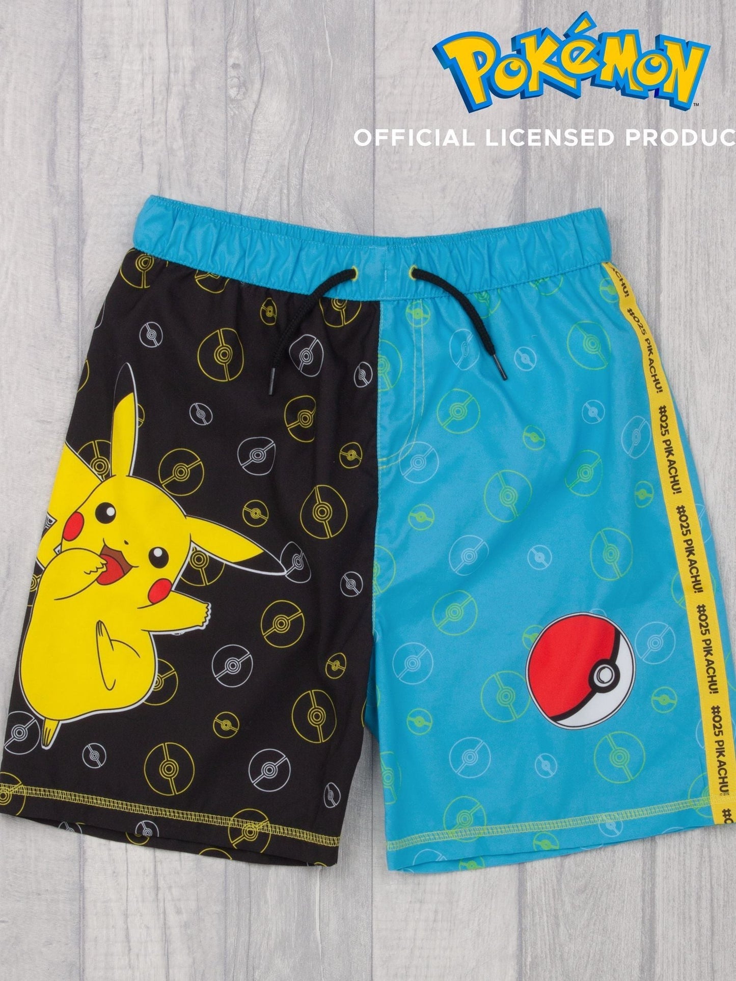 Dsiney Kidz - Vanilla Underground Black Pokemon Licensing Swim Shorts image 2