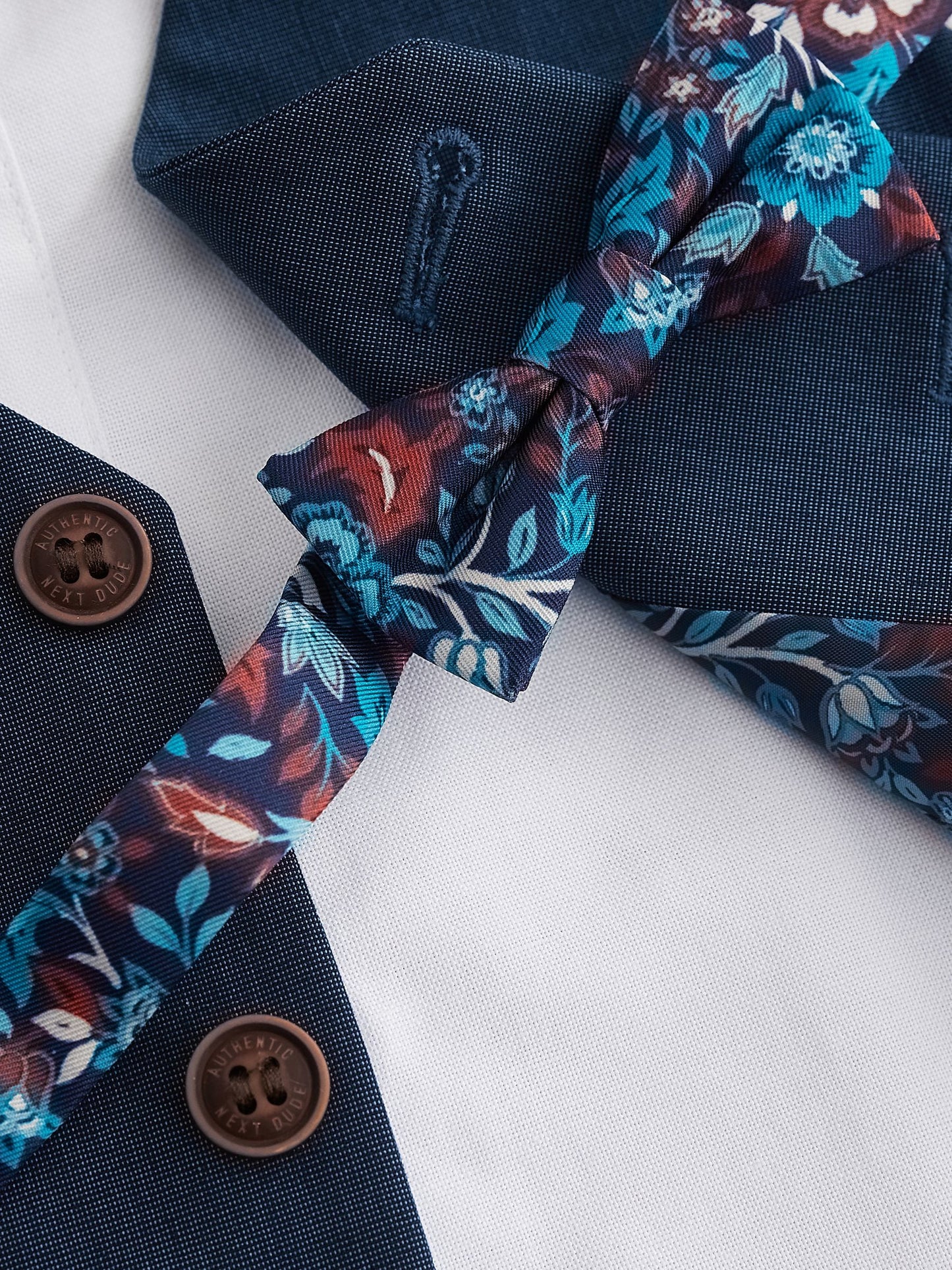 Dsiney Kidz - Blue Waistcoat, Shirt & Trouser Set Waistcoat, Shirt, Trousers & Bowtie Set (3mths-9yrs) image 10