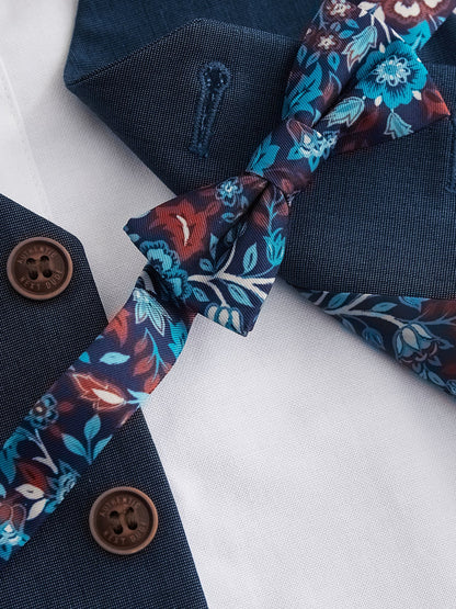 Dsiney Kidz - Blue Waistcoat, Shirt & Trouser Set Waistcoat, Shirt, Trousers & Bowtie Set (3mths-9yrs) image 10