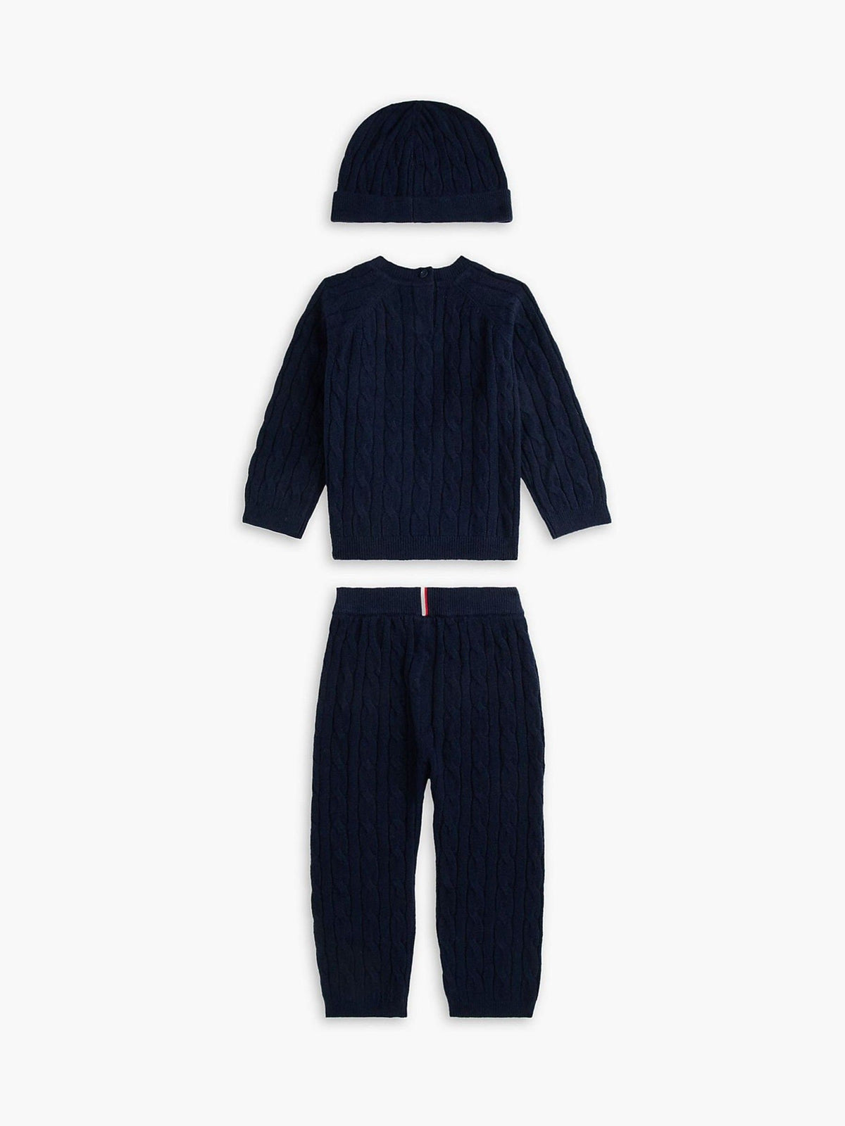 Dsiney Kidz - Tommy Hilfiger Blue Cable Knit Three-Piece Outfit Gift Box image 2