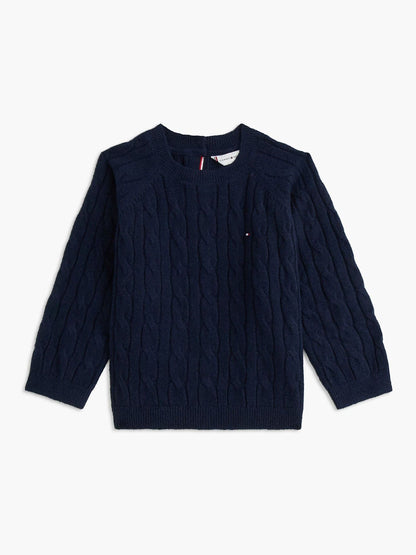Dsiney Kidz - Tommy Hilfiger Blue Cable Knit Three-Piece Outfit Gift Box image 3