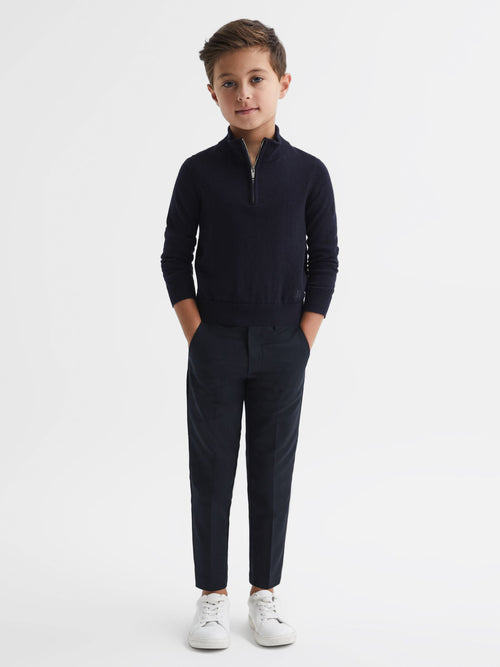 Reiss Navy Eastbury 3-9 yrs Slim Fit Chinos image 1