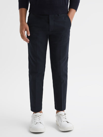 Reiss Navy Eastbury 3-9 yrs Slim Fit Chinos image 3