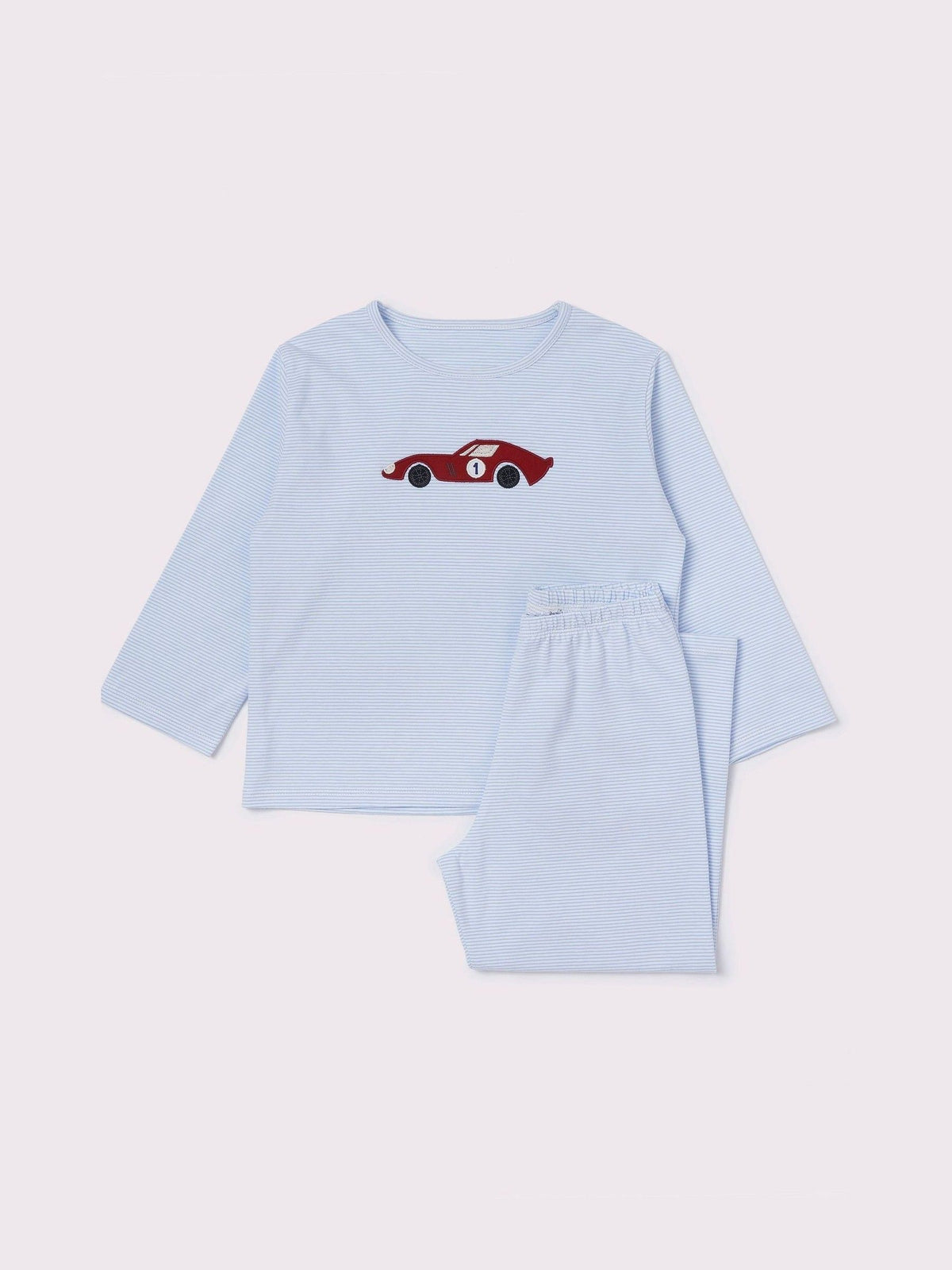 Trotters London Blue Stripe Sebastian Jersey Pyjamas - image 3