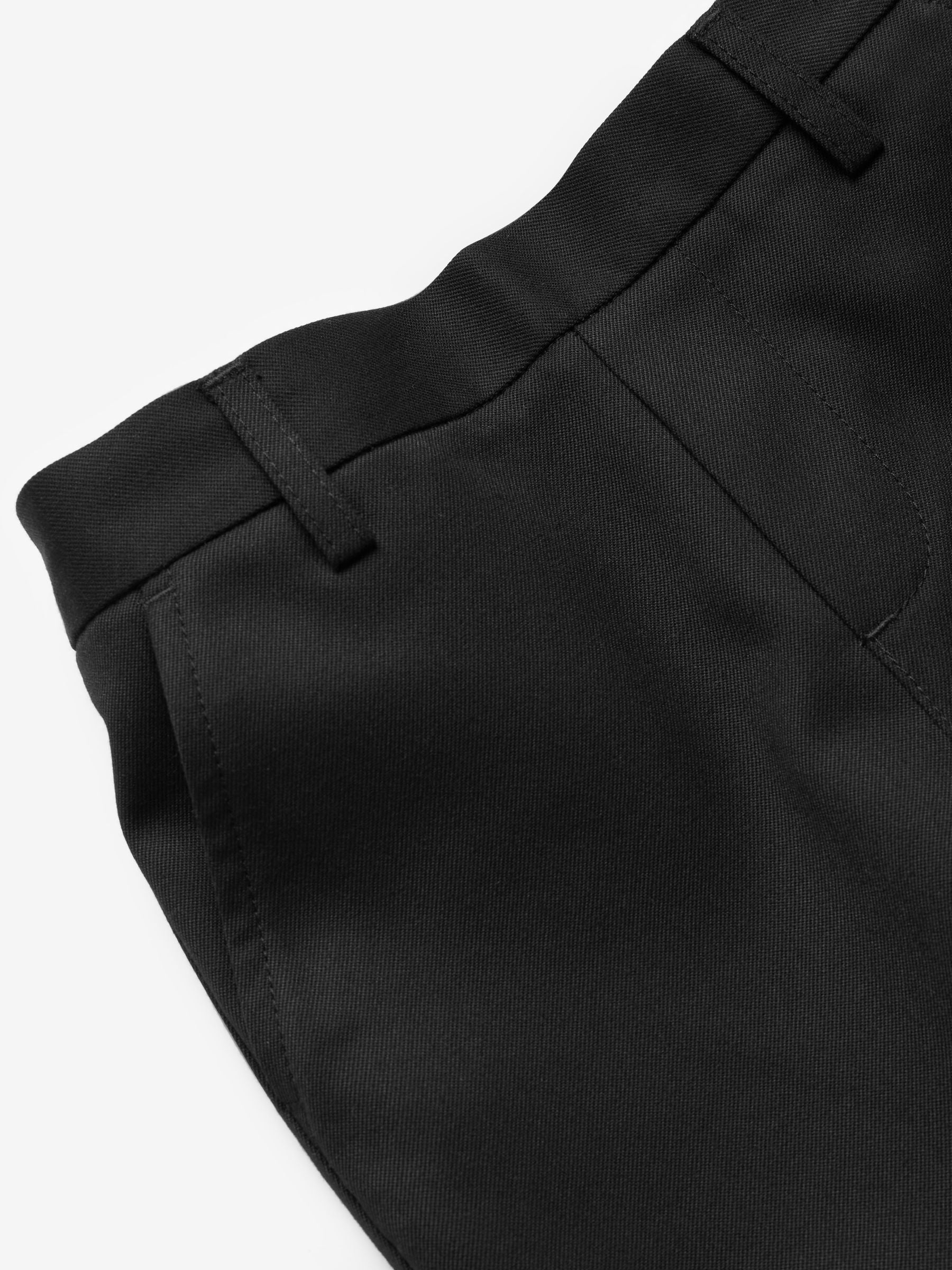 Dsiney Kidz - Black School Pull On Waist Straight Trousers (3-17yrs) image 3