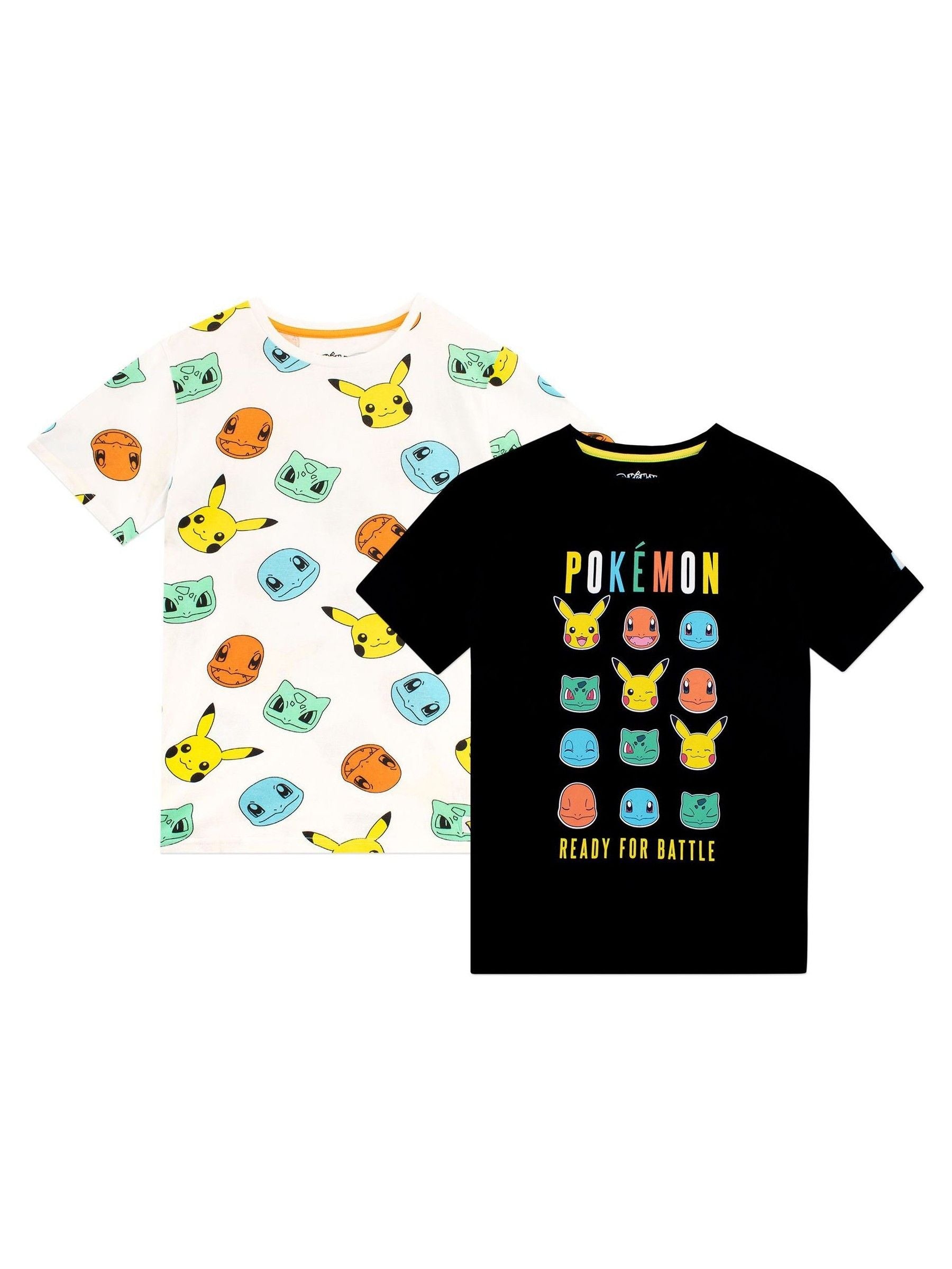 Dsiney Kidz - Character Green Pokémon 2 Multipack Short Sleeve 100% Cotton T-Shirt image 1