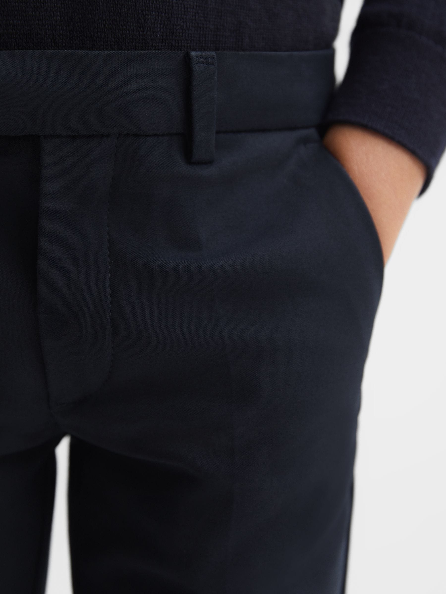 Reiss Navy Eastbury Slim Fit Chinos image 4