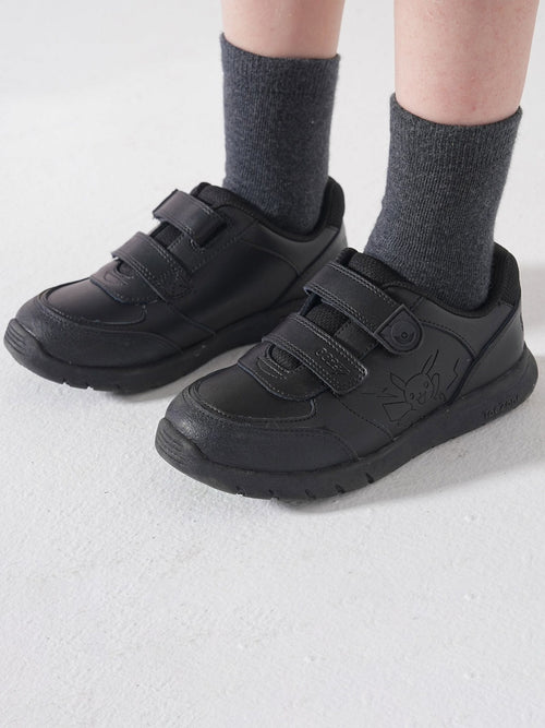 Toezone Black Pokemon Character Rip Tape School Shoes image 1