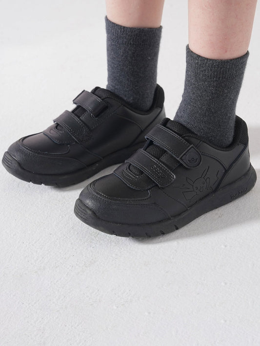Toezone Black Pokemon Character Rip Tape School Shoes image 1