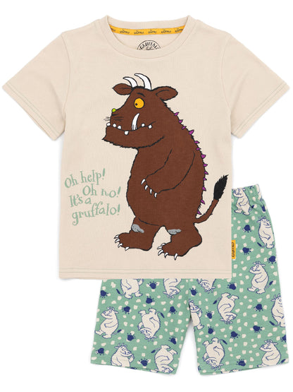 Dsiney Kidz - Vanilla Underground Green Gruffalo Kids Shorts Pyjamas 2 Pack Set image 3