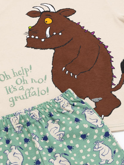 Dsiney Kidz - Vanilla Underground Green Gruffalo Kids Shorts Pyjamas 2 Pack Set image 4
