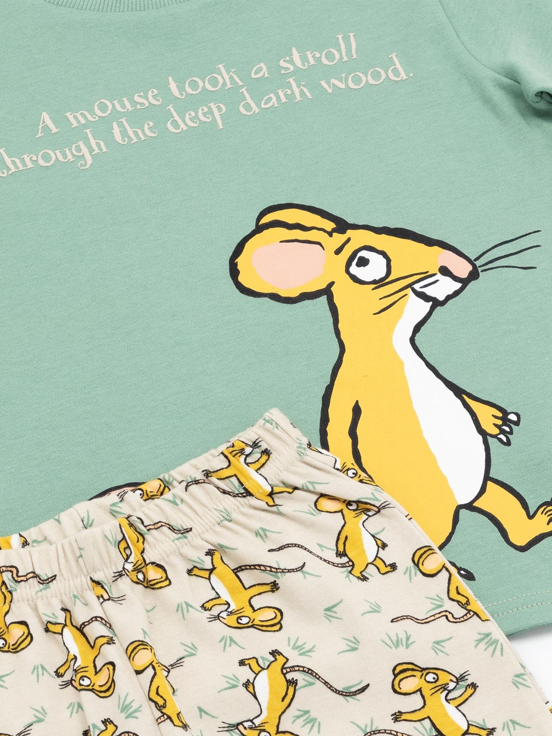 Dsiney Kidz - Vanilla Underground Green Gruffalo Kids Shorts Pyjamas 2 Pack Set image 5